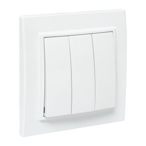 Выключатель 3-кл. СП Минск 10А IP20 бел. Basic ERV10-024-10