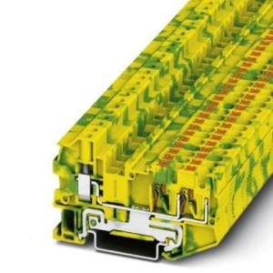 3211862, Клеммные колодки для DIN-рейки PTU 4-TWIN PE 24-15AWG 600V 30A