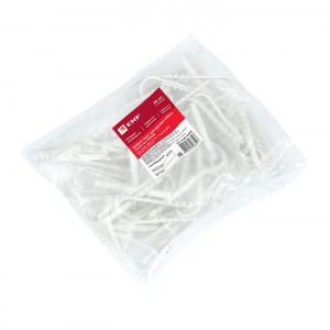 Дюбель-хомут d19-25мм для круглого кабеля бел. (уп.50шт) PROxima plc-ncs50-19x25w