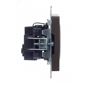 Розетка 1-м СП BRITE РС11-1-0-БрТБ 16А с заземл. без защ. шторки бронза BR-R11-16-K45