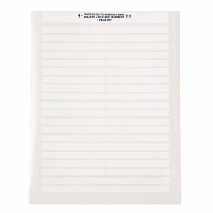 brd29829, LAT-44-707-2.5 этикетки, материал В-707А, белый матовый полиэстер, размер 91,44 х 9,53 мм, 63 листа, 2520 шт/упак.