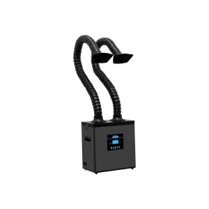 ST-1202D, Двухканальный дымоуловитель, 180Вт, электронное управление