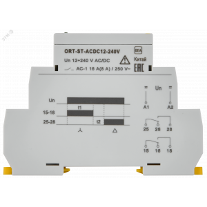 Реле пуска звезда-треугольник ORT.12-230 В AC/DC ORT-ST-ACDC12-240V