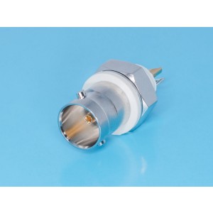 31-10-75-RFXG2, Разъем BNC гнездо на приборный блок  под пайку, изолированный (Amphenol)