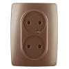 12-2107-14 Розетка 2X2P, 16A-250В, IP20, 2, медь (10/100/1600) Б0031246