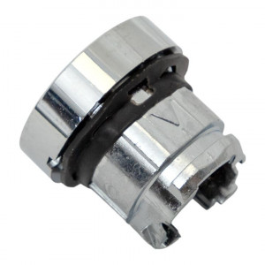 Исполнительный механизм кнопки XB4 белый плоский возвратный без фиксации, стрелка IP65 EKF XB4BA-1256C-65