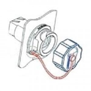 RJFRBC7, Модульные соединители / соединители Ethernet RJ REV BAYONET CAP JAM NUT RECPT BLK