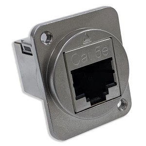 EHRJ45D5ESM3, Модульные соединители / соединители Ethernet RJ45 CAT5E Shielded DC Hsg M3 Tapped