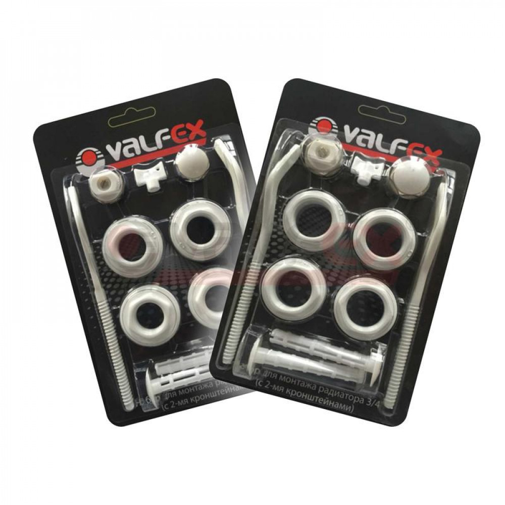 Изображение товара Комплект для монтажа радиаторов с двумя кронштейнами 1/2дюйм AD-1002 1/2