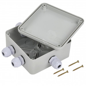 Коробка расп. КМ41330 о/п 100х100х50мм PG9 IP55 7035 UKO10-100-100-050-K51-55
