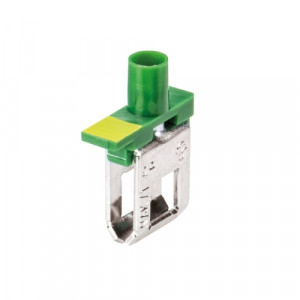 Клемма на шину WAK4/1 GN, Клемма для подключения к токовой шине, тип фиксации провода: винтовой, номинальное сечение: 4 мм кв., цвет: зеленый, тип монтажа: шина 6х6