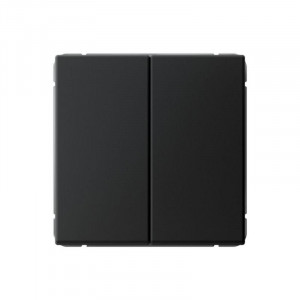 ARTGALLERY 2-клавишный ПЕРЕКЛЮЧАТЕЛЬ, 10АХ, механизм, быстрозажимные клеммы, КАРБОН GAL001065S