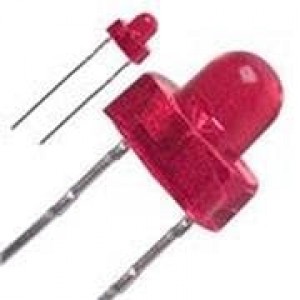 SLR-325VCT31, Стандартные светодиоды - Сквозного монтажа 3.2MM 650NM RED TRANSP