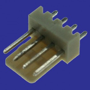 WF-04 PITCH 2.54MM, Разъем питания 4 контакта, вилка прямая на плату, шаг 2,54мм