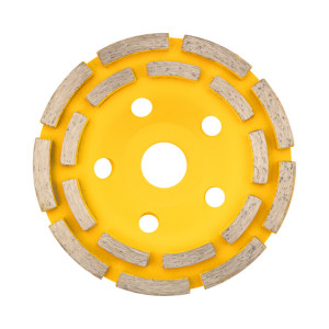 Чашка алмазная шлифовальная 2-ряд 125х22.2 мм KR-90-0151