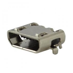 UJ2-MIBH2-4-SMT-TR, USB-коннекторы USB 2.0 micro B jack 5 pin Horizontal SMT