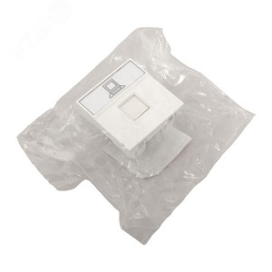 Розетка RJ45 кат. 5e, 2 модуля EKF