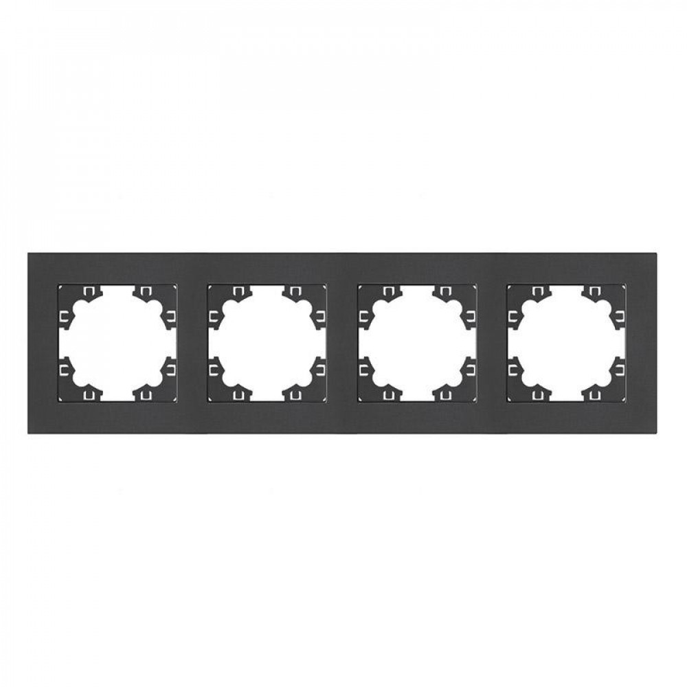 Изображение товара Рамка 4-м Афина универсальная графит A0046-Gr - надежная пластиковая рамка для фото и документов