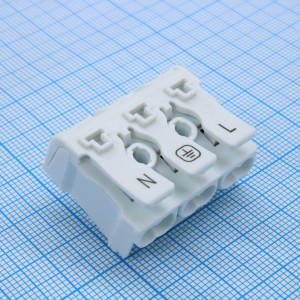 GT238-10.0-03P-19-00, Электромонтажный клеммник на 3 контакта.