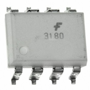 FOD3180S, OPTOISO 5KV GATE DRIVER 8SMD