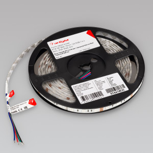 Лента герметичная RTW-SE-B60-10mm 12V RGB (14.4 W/m, IP65, 5060, 5m) 014618(2), Светодиодная лента RTW-SE-B60, герметичная IP65 (SE-силиконовый верхний слой). Светодиоды 5060, 60 шт/м (300 шт на 5 м), белая плата, ширина 10 мм, скотч 3M. Цвет RGB, угол 120°. Питание 12V, мощность 14.4 Вт/м (72 Вт на 5 м). Размеры 5000x10x2.7 мм