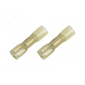 Клемма плоская полностью изолированная термоусаживаемая РПи-м-т 6.0-(6.3)/РпИм-т 6-7-0,8 гнездо 6.6 мм 4-6 мм2 желтый 08-0654