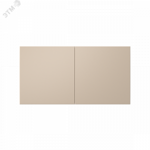 ATLASDESIGN РОЗЕТКА двойн. с заземл.со штор.со сдвиж. крышк, 16А, в сборе, ПЕСОЧ ATN001228