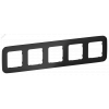 Изображение товара FLITE ARTISTIC Рамка 5-местная РУ-5-А-ФлЧ черный IEK FI-M52-31-20-K02