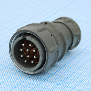 2РМДТ24КПЭ10Ш5В1В, Соединитель  цилиндрический низкочастотный негерметичный