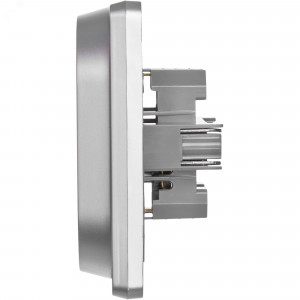 Розетка Inspiria 16А 250В 2х2P+E немецк. стандарт алюм. Leg 673752