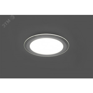 Светильник светодиодный ДВО-18w 4000K 1120Лм со стеклом белый 29626