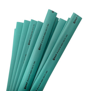 Термоусаживаемая трубка ТУТ нг 16/8 зеленая в отрезках по 1м PROxima tut-16-j-1m