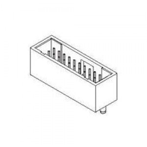71349-2003, Проводные клеммы и зажимы CGrid SMT Shd Hdr w/ Hdr w/peg Tin 10Ckt