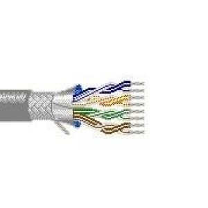 8134 060100, Multi-Paired Cables 28AWG 4PR SHIELD 100ft SPOOL CHROME