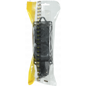 Колодка удлинителя 2-м 16А IP44 Омега РБ32-1-0м с защ. крышкой каучук PKR62-016-2-K02