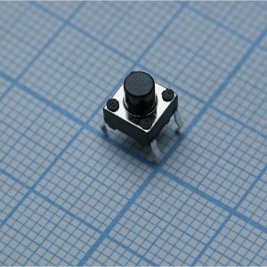 SWT-20-7, Кнопка тактильная 6.2Х6.2мм h=7мм вертикальная монтаж в отверстие