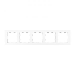 5 - местная рамка, белая, пластик Эпика EKF UP1-FPW-05