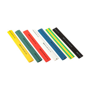 Набор трубок термоусадочных ТУТ нг тонкостен. 8/4 (7 цветов по 3шт 100мм) tut-n-8