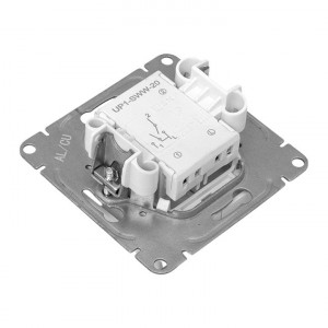 Механизм выключателя, двухклавишный, белый Эпика EKF UP1-SWW-20