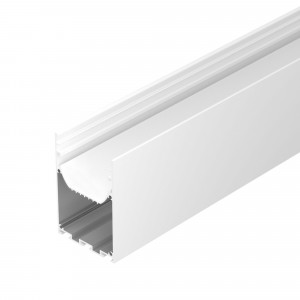 Профиль LINE-S-5075-3000 WHITE 041852, Алюминиевый профиль для светодиодных лент и линеек. Цвет - белый RAL9003 (порошковая окраска). Габаритные размеры (LхWхH):  3000x50,7x75 мм. Ширина площадки для ленты 26 мм. Отсек для БП 48,2х30,2 мм.