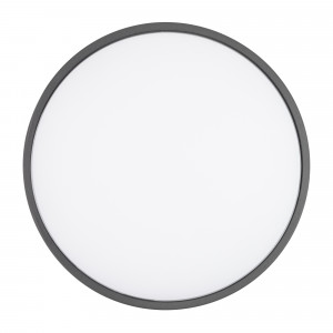 Светильник LGD-GIRO-R240-25W Day4000 (GR, 110 deg, 230V) 032424, Накладной светильник 25Вт, серый алюминиевый корпус, матовый рассеиватель из поликарбоната. Цвет ДНЕВНОЙ БЕЛЫЙ 4000K, св.поток 2170лм, CRI(Ra)>80, угол 110°. Размер Ф240x45мм. IP54. Питание AC220-240V, 25Вт, встроенный драйвер.