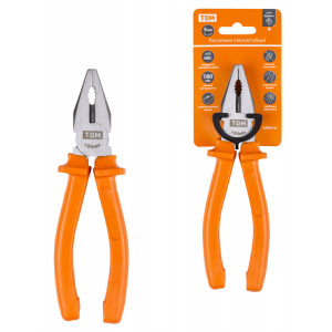 Пассатижи (плоскогубцы), с пластиковыми рукоятками, углеродистая сталь, 180 мм, серия "Гранит" SQ1009-0102