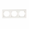 DERIY Рамка 3 поста горизонтальная белый 702-0200-148