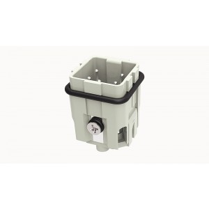 Вилочная контактная вставка DA-004-M, Вилочная контактная вставка, винтовая фиксация, 4 полюса + PE, типоразмер 3A, 400V, 10A, сечение обслуживаемых проводников 1,0-2,5 мм кв, тип покрытия контактов: серебро