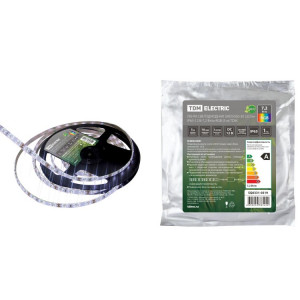 Лента светодиодная SMD5050-30 LED/м-IP65-12 В-7,2 Вт/м-RGB (5 м) TDM (кр.5м)