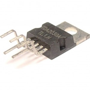 TDA2030A, УHЧ 18Вт (2x14В/4 Ом)