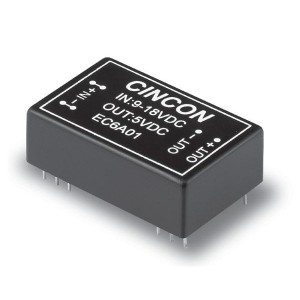 EC6A07, Преобразователи постоянного тока в постоянный с изоляцией DC-DC Converter, 7.5 Watt, 2:1 Input Range, 9-18VDC Input, 3.3VDC Output, DIP 1.25x0.80x0.40"