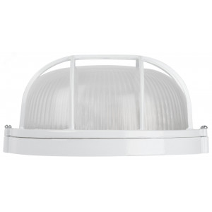 Светильник НБП 03-60-002 Акватермо алюминий/стекло решетка IP54 E27 max 60Вт D176 круг белый Б0048421