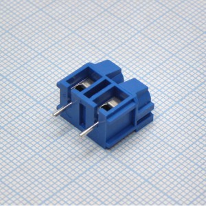 DG360-7.5-02P-12-00A(H), Винтовой клеммный блок с защитой провода, 2 контакта. Серия DG360-7.5