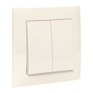 Валенсия выключатель 2-кл. 10А кремовый PROxima EWV10-023-20